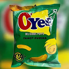 OYes Delicious puffs Tangy-pudina { Big Pack }