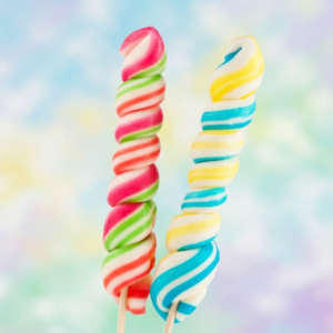 Sweet Spiral candy lollipop, { Pack of 4 }